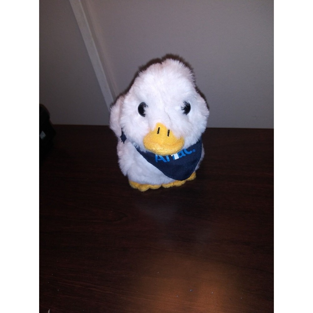 Plush Talking AFLAC Duck Blue Bandana 6" Cancer & Blood‎ Disorders Atlanta Works